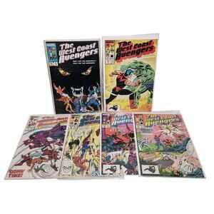 Marvel Comics Vintage The West Coast Avengers Lot Of 6 1985-1988 Very Fine